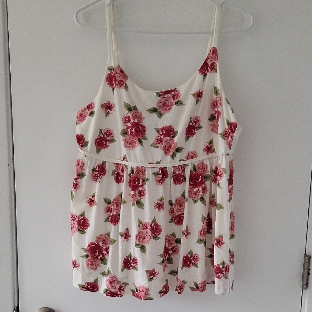 Torrid Top with Pink Floral Design